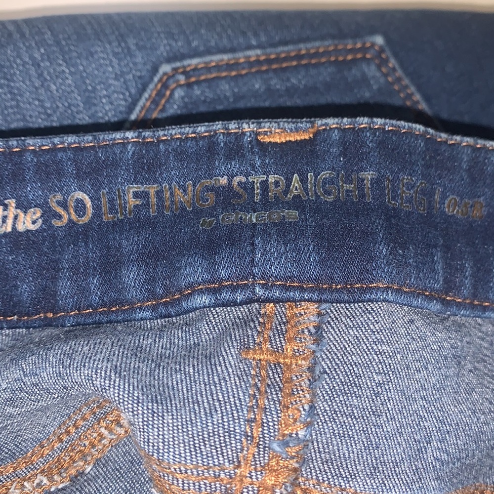 Chico’s So Lifting Dark Wash Straight Leg Jean - Picture 8 of 8